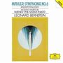 MAHLER: SYMPHONIE No.6, KINDERTOTENLIEDER, Thomas Hampson, WIENER PHILHARMONIKER, Leonard Bernstein. Illustration mit gelbem Hintergrund.