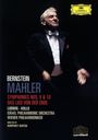 "Bernstein Mahler Symphonies Nos. 9 & 10 Das Lied von der Erde" steht in weiß/rot. Ein Dirigent in Frack hebt die Hände.