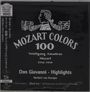 "Mozart Colors 100", enthält den Text: "Wolfgang Amadeus Mozart 1756-1791", "Don Giovanni - Highlights", "Herbert von Karajan".