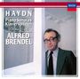 Text: "HAYDN Piano Sonatas Klaviersonaten HOB. XVI: 20 & 49 ALFRED BRENDEL". Mann im Anzug steht lächelnd.