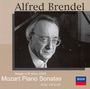 "Alfred Brendel. Adagio in B minor, K540. Mozart Piano Sonatas K332, 333 & 457. DECCA Logo. Foto eines Mannes mit Brille."