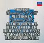 „MOZART Quintett KV 452 BEETHOVEN Quintett Op. 16“. Namen: Alfred Brendel, Heinz Holliger, Hermann Baumann, Klaus Thunemann, Eduard Brunner. DECCA-Logo oben rechts.