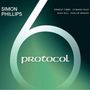 „Simon Phillips“, „Protocol“, „Ernest Tibbs“, „Otmaro Ruiz“, „Alex Sill“, „Phillip Whack“. Großes, stilisiertes „6“.
