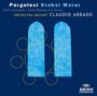 Text: Pergolesi Stabat Mater. Violin Concerto Salve Regina in C minor. Orchestra Mozart Claudio Abbado. Archiv Produktion Logo.