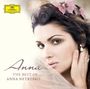 „Anna – The Best of Anna Netrebko“. Frauenporträt mit zartem Schleier und Blumen im Haar. Deutsche Grammophon-Logo.