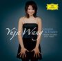 "Yuja Wang, Sonatas & Etudes, Chopin, Scriabin, Liszt, Ligeti." Eine Frau in einem schwarzen Kleid lächelt, stehend.