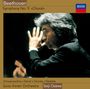 "Beethoven Symphony No. 9 'Choral'. Saito Kinen Orchestra, Seiji Ozawa. DECCA Logo oben rechts. Dirigent seitlich."