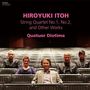 HIROYUKI ITOH, String Quartet No.1, No.2, and Other Works. Quatuor Diotima. Vier Personen sitzen im Konzertsaal.
