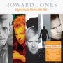 Text: "Howard Jones Original Studio Albums 1984-1992" und "Deluxe 5CD Box Set". Bilder von Howard Jones in verschiedenen Stilen.