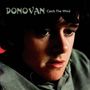 Text: "DONOVAN Catch The Wind". Es zeigt eine nachdenkliche Person in Nahaufnahme mit dunklem Hintergrund.