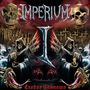 "Imperium I, Exodus Unknown", bedrohliche Skelette mit Waffenflügeln, Totenköpfe schwebend, düstere Stadt und Schlangen.