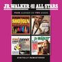 "Jr. Walker and the All Stars. Four albums on two discs. Digitally remastered." Vier Alben-Cover mit Saxophonist.