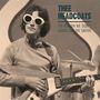 THEE HEADCOATS: THE REASON WE DIDN'T SOUND LIKE THE SMITHS. Person mit Gitarre und großen Sonnenbrillen. Vintage-Stil.