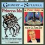 Text: „Gilbert and Sullivan“, „Princess Ida“, „Patter Songs“, „sung by Mr. Nelson Eddy“. Illustration mit Rittern und Sänger.