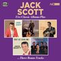 "JACK SCOTT Five Classic Albums Plus ...Three Bonus Tracks." Fünf Vintage-Alben-Covers von Jack Scott darunter.