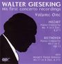: Walter Gieseking - His first concerto recordings Vol.1, CD