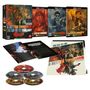 „A Better Tomorrow Trilogy“ auf Boxset und Booklet. Drei Blu-ray-Hüllen mit Action-Motiven. Sechs farbige Discs.