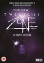 Text: "The New Twilight Zone. The Complete Collection." Dunkler Hintergrund mit Lichtstrahlen und einer violetten Aura.