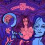 „THE UNDERGROUND SET“ in verschnörkelter Schrift. Psychedelische Illustration, bunte Figuren, fließende Linien.