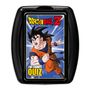 „DRAGON BALL Z“, „Top Trumps Quiz mit Köpfchen“. Illustration: Figur mit schwarzen Haaren und orange-blauem Anzug.