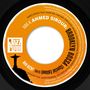 Text: „SIDE A: AHMED SIROUR: BROOKLYN BOSSA“. 
Bild einer Vinyl-Schallplatte mit orangenem Center. Logo: Jazz Room. Silhouette von Cristo Redentor.