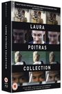 "Laura Poitras Collection" mit Bildern von Personen in verschiedenen Szenen. Texte nennen, dass es sich um Dokumentarfilme handelt.