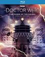 „DOCTOR WHO“, „THE POWER OF THE DALEKS“, „SPECIAL EDITION“. Illustration von drei Daleks umgeben von Blitzen.