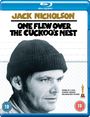 Jack Nicholson, One Flew Over the Cuckoo’s Nest, Gewinner von 5 Academy Awards. Ein Mann mit einer Mütze.