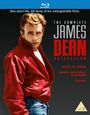 "The Complete James Dean Collection" mit den Filmen "East of Eden", "Rebel Without a Cause", "Giant". Ein Mann in roter Jacke.