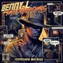 "Benny L Metaphors Ft. Cleveland Watkiss." Illustration: Mann mit Hut hält Karte, verschiedene Szenen und Sprechblasen umgeben ihn.