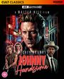 Text: "CULT CLASSICS", "4K ULTRA HD", "A WALTER HILL FILM", "MICKEY ROURKE", "JOHNNY Handsome", "STUDIOCANAL". Illustration mit vier Figuren.