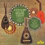 "4 VIVALDI Lute and Mandolin Concerti" in großen Buchstaben, mit Illustrationen von Mandolinen und Lauten, "alto" unten rechts.