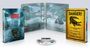 „Crawl“ in Rot, Alligator-Gefahrenschild, Hochwasser-Szene mit Alligator, DVD Cover und Disc.