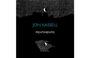 Text: "JON HASSELL PENTIMENTO." Eine Illustration mit schwarzen Silhouetten, einem Mond und einem Punktmuster im Hintergrund.