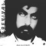 "REVIVAL" steht vertikal links. "Music by Al BasiM" unten. Unscharfes Gesicht eines Mannes mit Bart im Hintergrund.