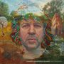 „UNDER GAINSBOROUGH SKIES ADY JOHNSON“. Ein farbenreiches Porträt mit surrealen Elementen, wie Bienen und fliegende Samen.