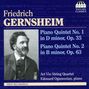 Friedrich Gernsheim: Klavierquintette 1 & 2, CD