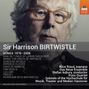 Harrison Birtwistle: Lieder, CD