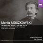 "Moritz MOSZKOWSKI, Orchestral Music, Volume Four. Laurin: Six Episodes from the Ballet. Symphony in D Minor. Sinfonia Varsovia, Ian Hobson." Schwarz-weiß Bild eines Mannes mit Schnurrbart.