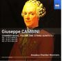 "Giuseppe Cambini, Chamber Music, Volume One: String Quintets I, Amadeus Chamber Musicians" vor einem Porträt.