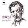 "MENTOR Britten & Oldham" steht. London Choral Sinfonia, Michael Waldron. Mosaik-Porträt eines Mannes.