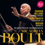 Sir Adrian Boult dirigiert mit erhobenem Taktstock. Logo "ica classics" in Pink. Texte: Komponisten und Orchester.
