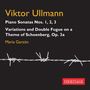 Viktor Ullmann: Piano Sonatas Nos. 1, 2, 3, Variations and Double Fugue on a Theme of Schoenberg, Op. 3a. Maria Garzón.