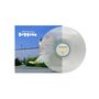 Jeffrey Silverstein, Doggone. Ein Schallplattencover mit blauem Himmel, Gebäude und Pflanzen. Transparentes Vinyl.