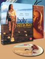 Boxcover von "holy smoke" zeigt Frau am Strand. Namen: Kate Winslet, Harvey Keitel. Regie: Jane Campion. DVD darunter.