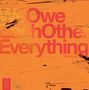 Text: "We Owe Each Other Everything" und "Dohnavùr". Illustration mit orangem Hintergrund und rosa Schrift.