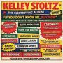 "KELLEY STOLTZ", Albumtitel und Songnamen wie "COMPETITIVE BASTARD". Werbeanzeige im Retro-Stil, bunte Kästen.