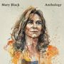 Text: "Mary Black Anthology". Aquarellillustration einer Frau mit offenen Haaren, sanfte Farben.