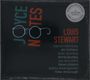 „Joyce Notes“ mit Brillengrafik. Louis Stewart, Eamon Morrissey und weitere Musiker. Rundes Siegel oben rechts.