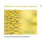 "PROKOFIEV – VILLA-LOBOS – POULENC" und "ORF Radio-Symphonieorchester Wien, Simone Menezes". Gelbes, abstraktes Muster.